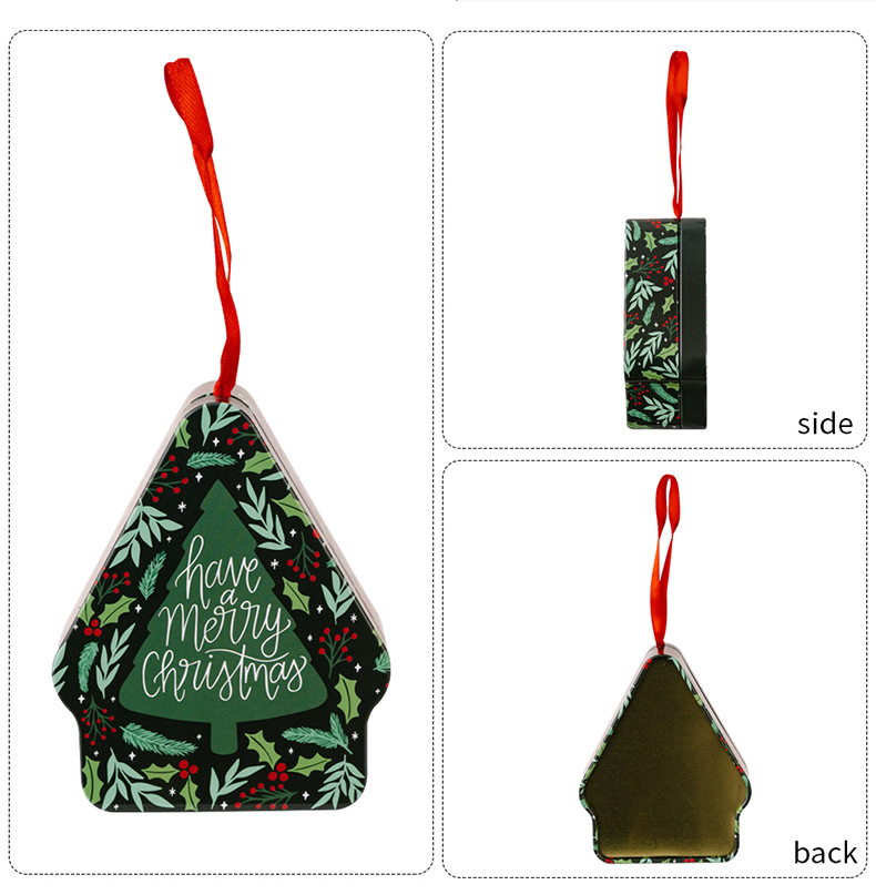 Christmas New Arrival Decorations Polygonal Cartoon Printed Tinplate Box Christmas Season Children's Handheld Gift Box_voghion.com
