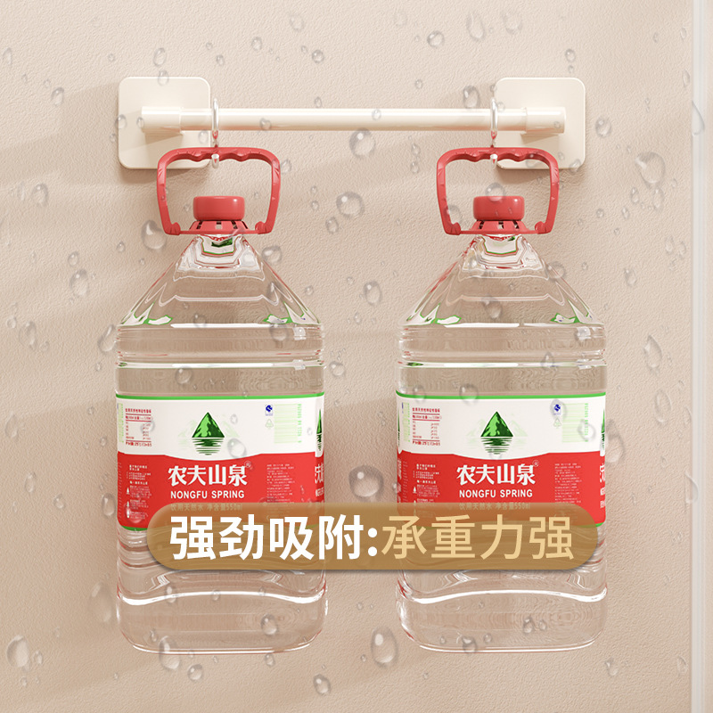 Cream style bathroom punch-free slippers rack toilet toilet draining artifact wall-mounted shoes storage rack