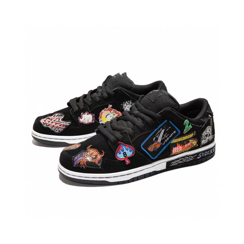European Station Halloween Dunk Low-top Air Cushion Running Shoes Skateboard Shoes 