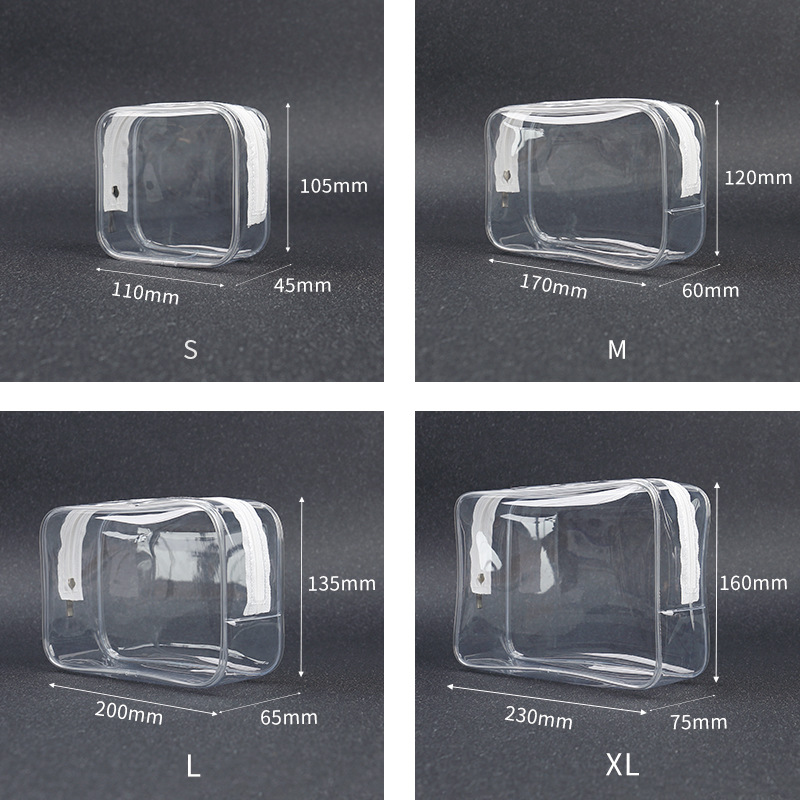 新款pvc透明化妆包大容量高颜值户外便携防水旅行洗漱收纳包