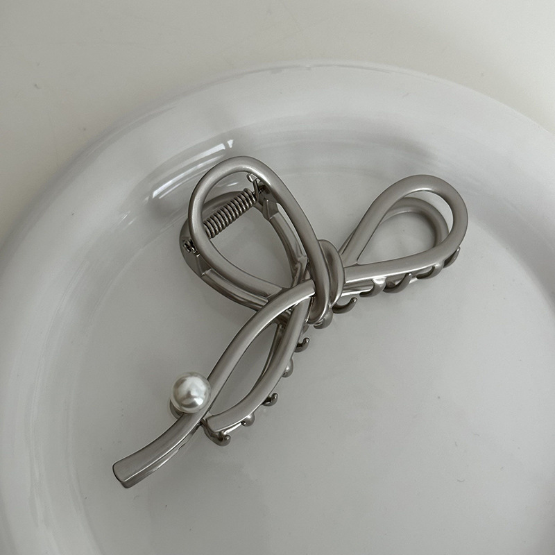 Fermaglio per capelli di alta qualità, fiocco, fermaglio per capelli a forma di squalo, testa a sfera, forcina in metallo, grande copricapo con coda di cavallo_voghion.com