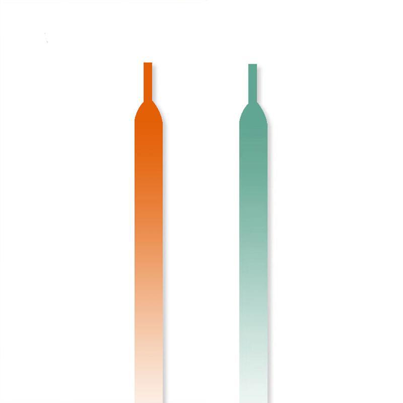 Baodi fit AJ1 Air Force No. 1 af1 men's white Green Orange mint green orange gradient white shoes shoelace women