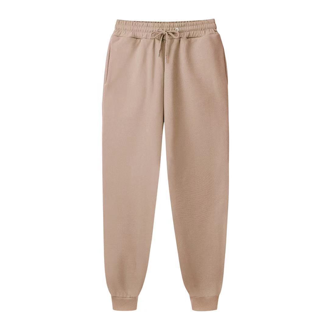 Cross-border Hot Selling Men's and Women's Casual Trousers Loose Fashionable Street Pants Sling Rope-Drawstring Jogging Fitness Pants Sports Pants in stock