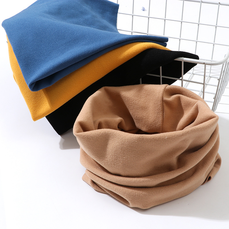 Autumn and Winter New Warm fleece-lined Children's Adult Neck Thickened Pullover Scarf Baby's Neck Sleeve Cold-proof Warm