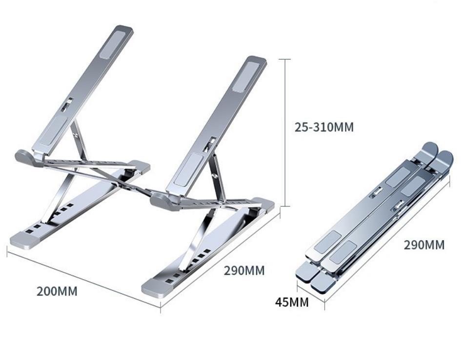 Double-layer aluminum alloy notebook bracket 9 6 double-adjustable tablet bracket aluminum alloy cooling bracket