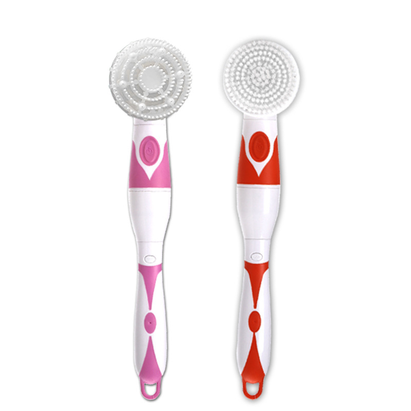Cross-border New Long Handle Bath Brush Household Waterproof Multifunctional Massage Bath Back Rubbing Automatic Electric Bath Brush