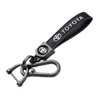 Suitable for Volkswagen Audi Toyota Honda Car Logo Leather Stylish Trendyy Cross-border E-commerce Keychain