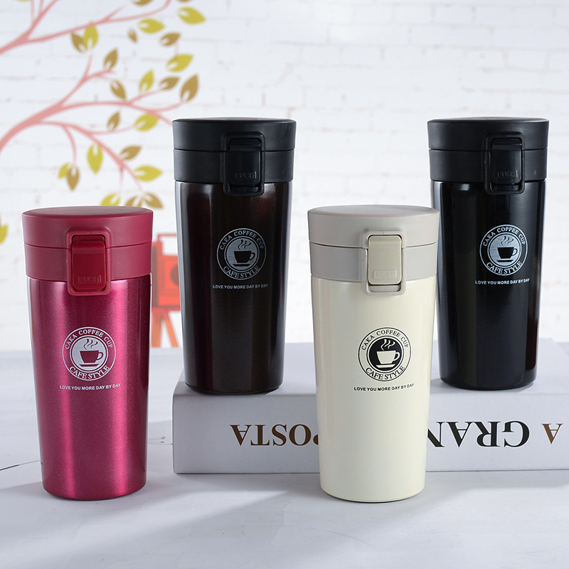Cross-border generation stainless steel coffee cup high-value coffee cup men's and women's car coffee cup bouncing coffee cup