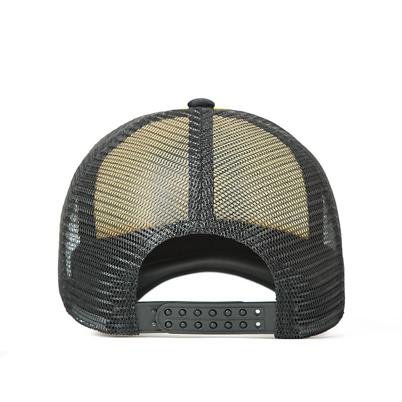 Fashion Five-pointed Star Baseball Cap Men's and Women's Retro Printed Mesh Cap Hip-hop Breathable Summer Outdoor Sun Hat