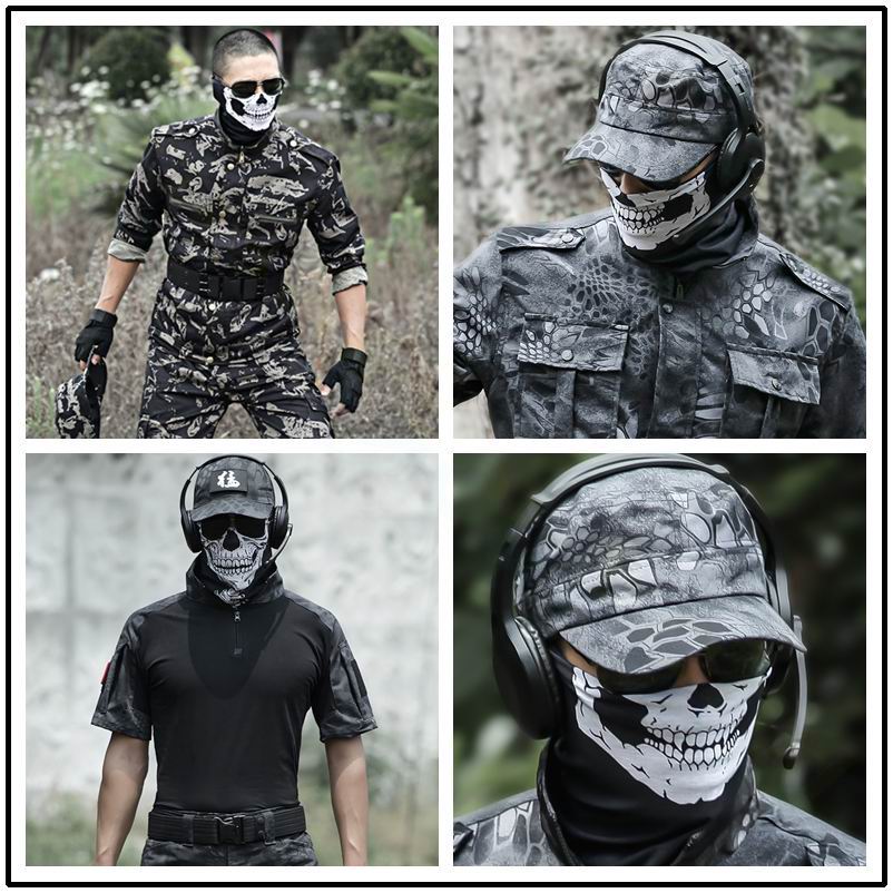 Magic Headscarf Men's Autumn and Winter Sun Protection Cycling Outdoor Face Towel Women's Versatile Dustproof Ghost Mask Skull Mask Headgear