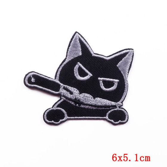 Factory direct new cartoon cute cat embroidery cloth stickers with adhesive DIY children's clothing accessories patch spot