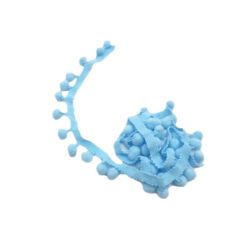 1cm right angle small wool ball lace straight feet wool ball lace clothing accessories 35 color