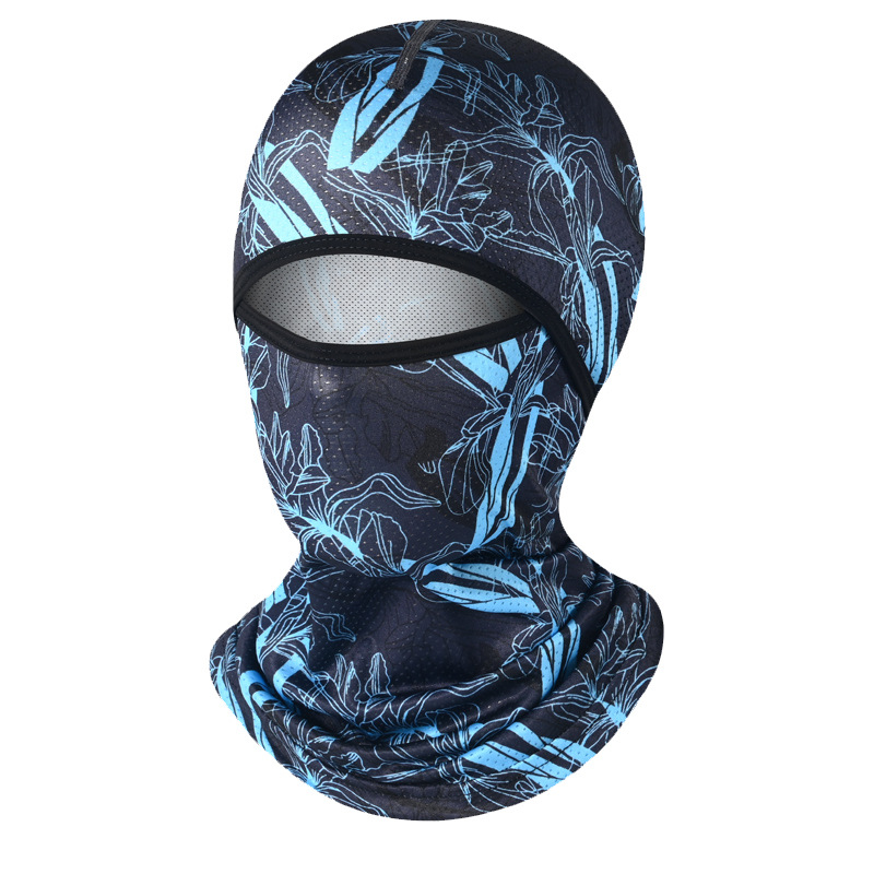 Summer Sunscreen Headgear Men's Ice Silk Outdoor Sunshade UV Protection Women's Motorcycle Riding Mask Windproof Face Gini