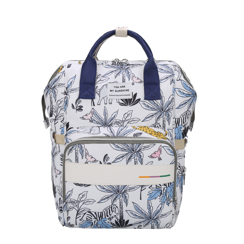 Factory direct new mommy bag backpack women's large capacity out of mother and baby bag hot mom with baby Oxford cloth backpack