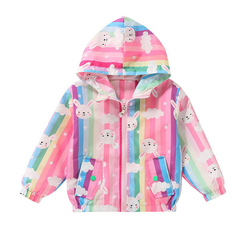 Cross-border children's coat spring and autumn children's Korean zipper hoodie 2023 new spring baby jacket