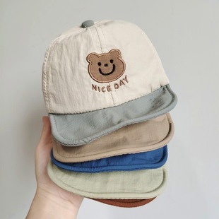 ins Korean-style Baby Hat Thin Summer Baby Cap Quick-drying Sunshade Baseball Cap Trendy for Boys and Girls