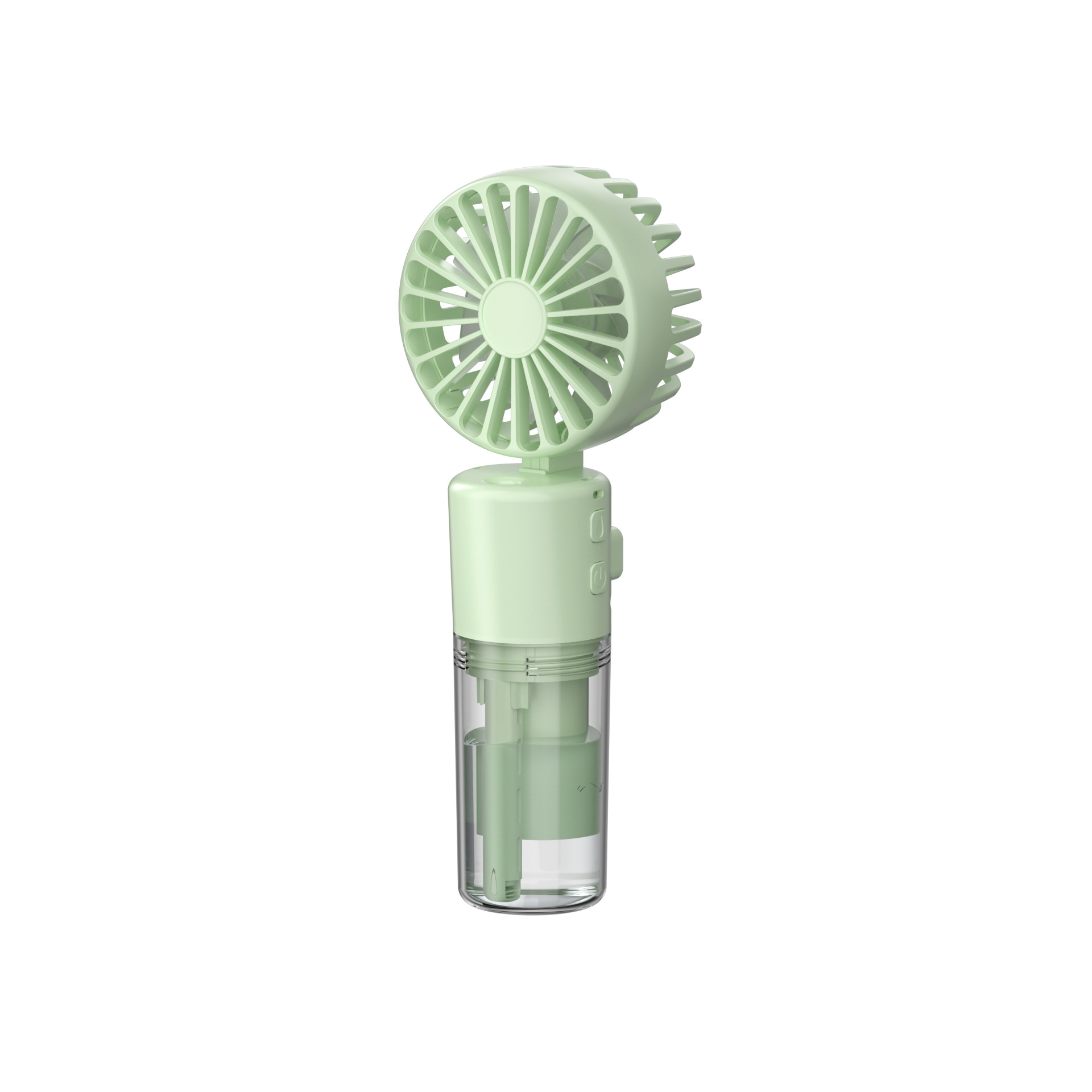 Original new hand-held spray fan humidifying spray neck fan outdoor folding mini hand-held fan wholesale