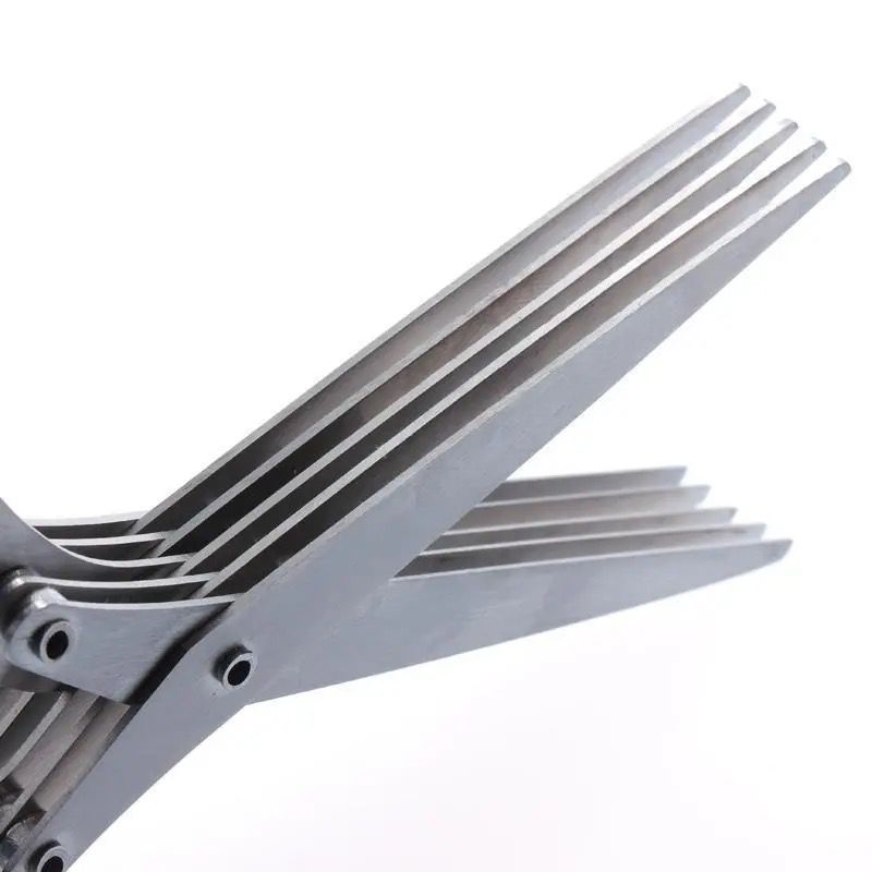 Multi-layer scissors onion and vegetable scissors five-layer office paper scissors stainless steel material long-term stable in stock supply