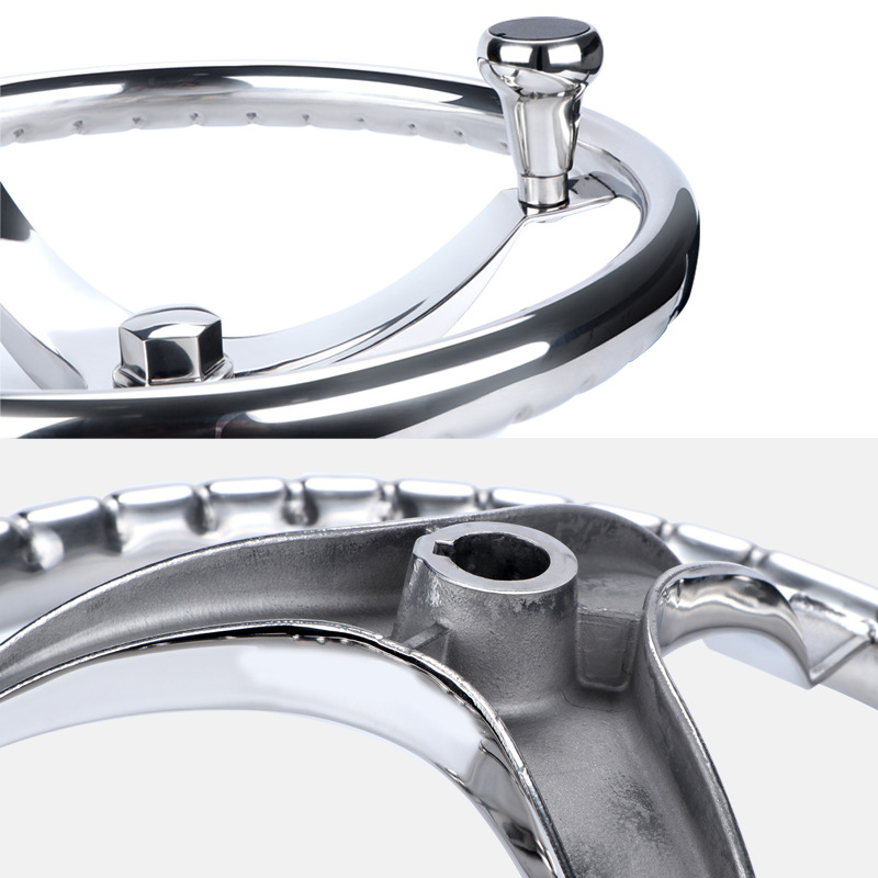 Yacht hardware accessories stainless steel marine hardware steering wheel hydraulic rudder steering wheel marine steering wheel