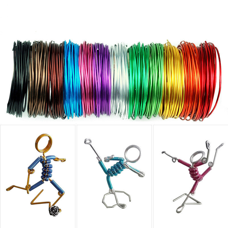 1.0mm5 M color aluminum wire process aluminum wire aluminum wire diy color alumina wire bicycle braid material