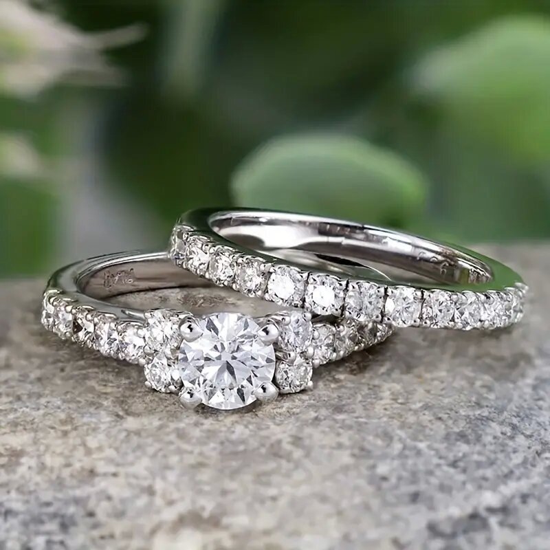 曹適明星同款高級感首飾 時尚簡約輕奢戒指 結婚訂婚求婚情侶指環
