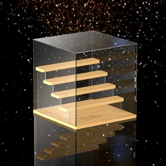 Blind Box Storage Container Transparent Acrylic Display Box Bubble Mate Display Rack Hand Dustproof Storage Box