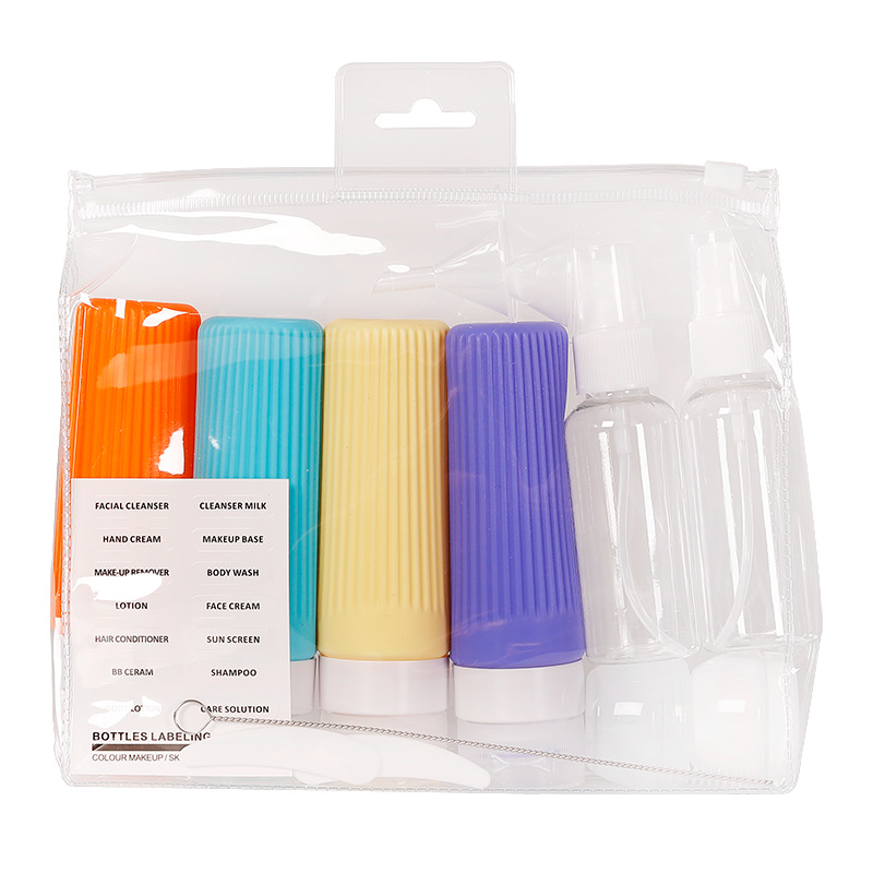 Travel Bottling Set Storage Bottle Silicone Bottle Silicone Bottling Amazon Bottling Factory Supply Bottle