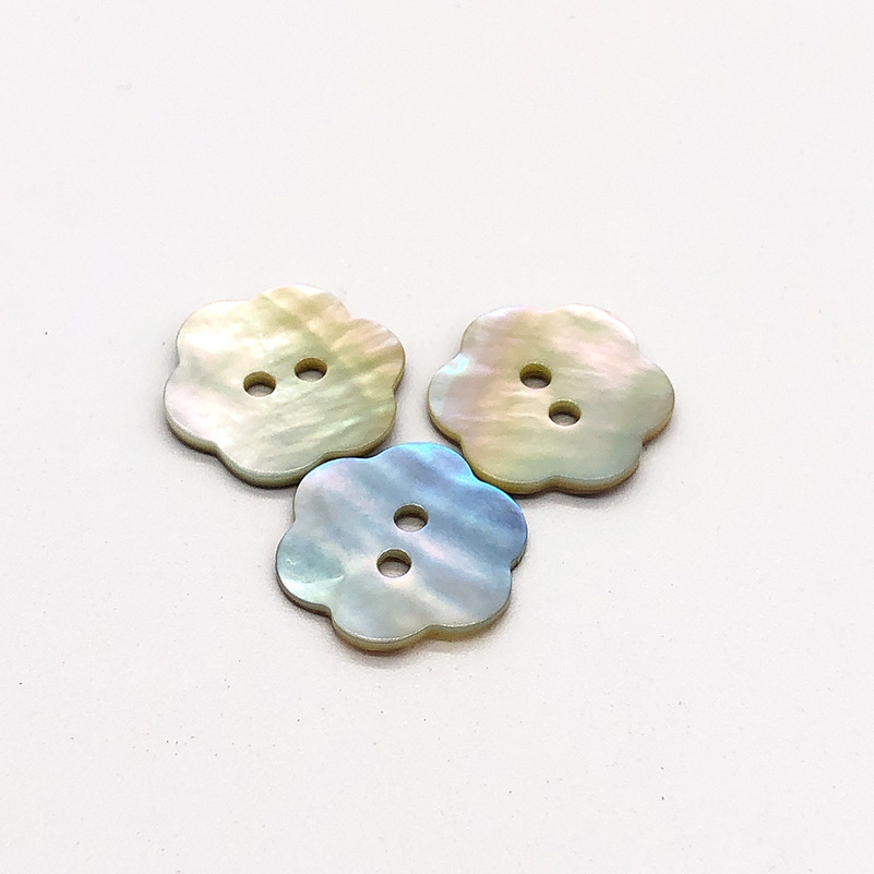 Spot Shaped Shaped Shell Button Flower Square Natural Japanese Mars Shell Freshwater Shell Pearl Shell Shirt Button