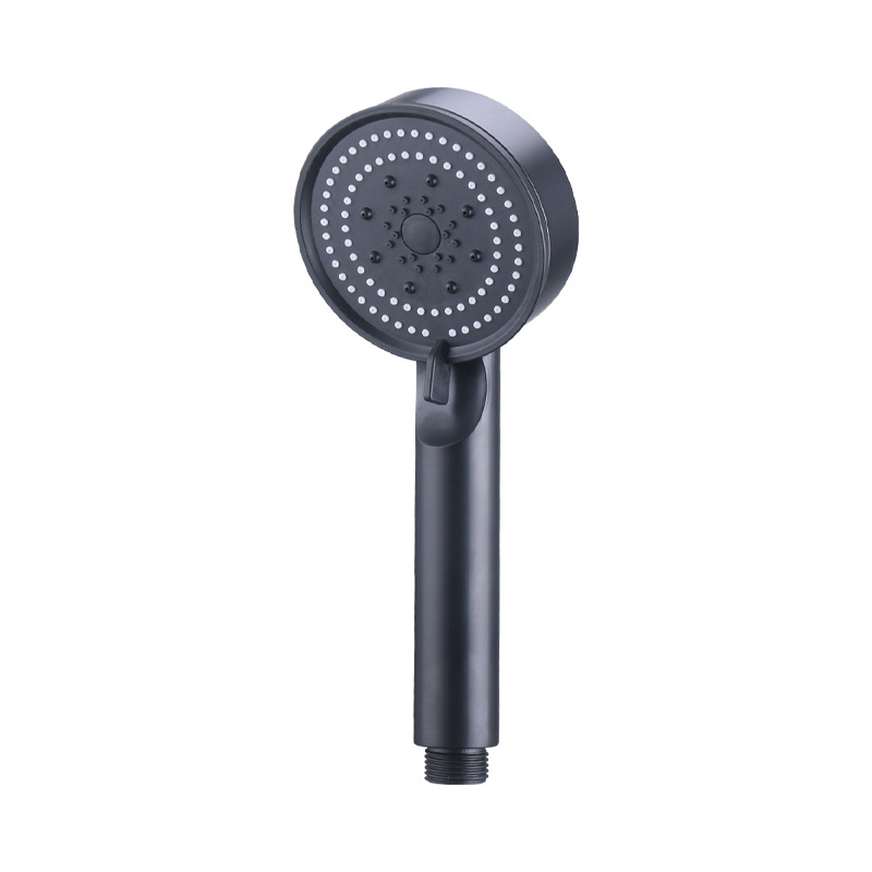 [Factory Wholesale] Pressurized Shower Black Samurai Black Five-speed Shower Hand Spray Shower Head Hand Spray