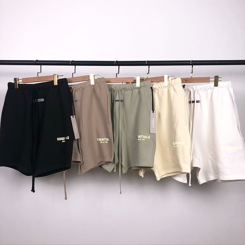 thumbnail for 2020FW Fleece Shorts FOG Duplex ESSENTIALS Sweatshirt Street Fashion Brand Fleece Shorts Cross-border Hot Sale