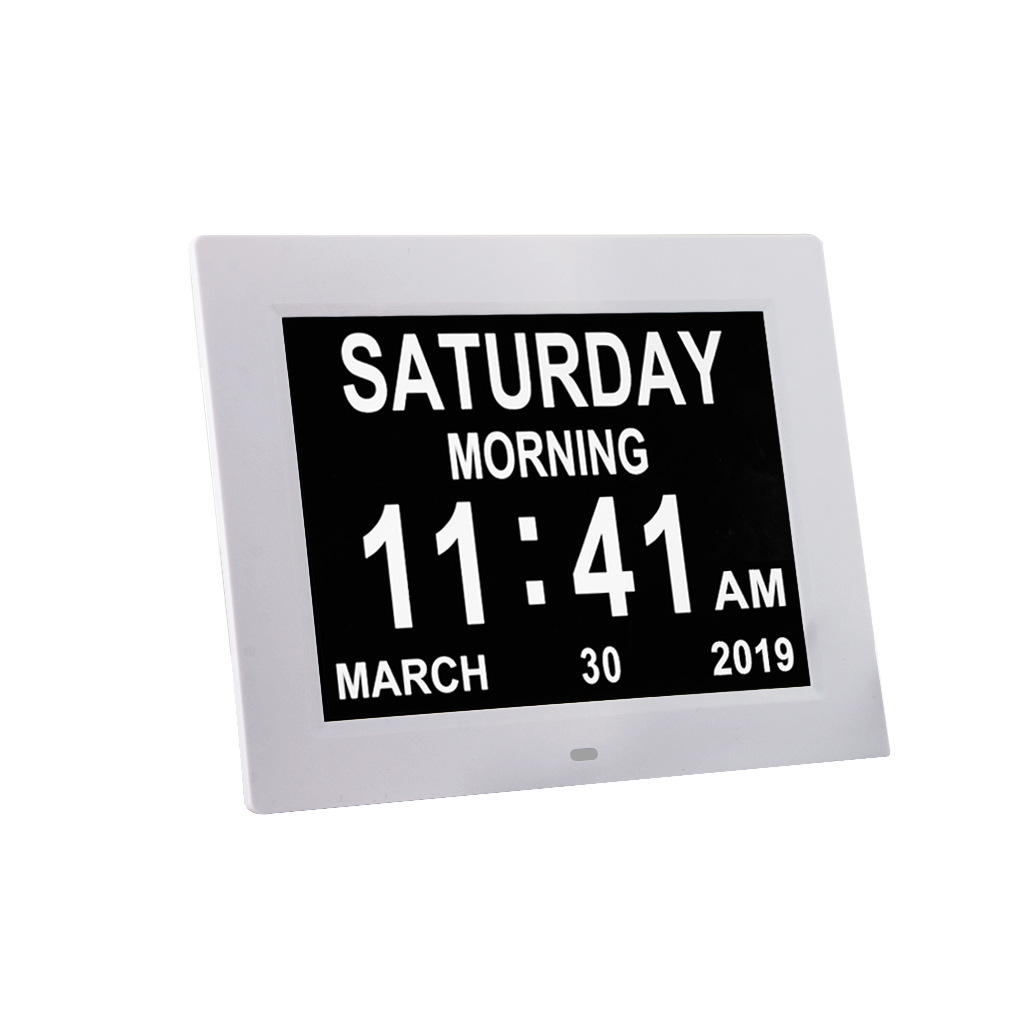 Amazon popular 10-inch digital clock HD electronic alarm clock calendar gift elderly medicine reminder machine