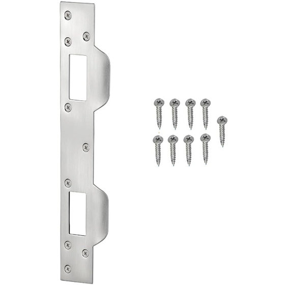 Heavy Duty Metal Latch Plate Reinforcement Double Hole Reinforcement Buckle Plate Security Latch Plate for External Internal Sector