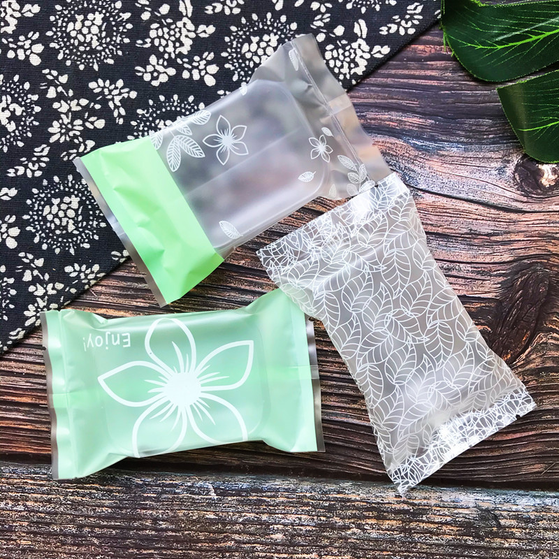 Mung Bean Cake Packing Bag Pineapple Cake Open Crisp Cake Dry Baking Cookie Machine Packing Plastic Bag Containing 100 Supports