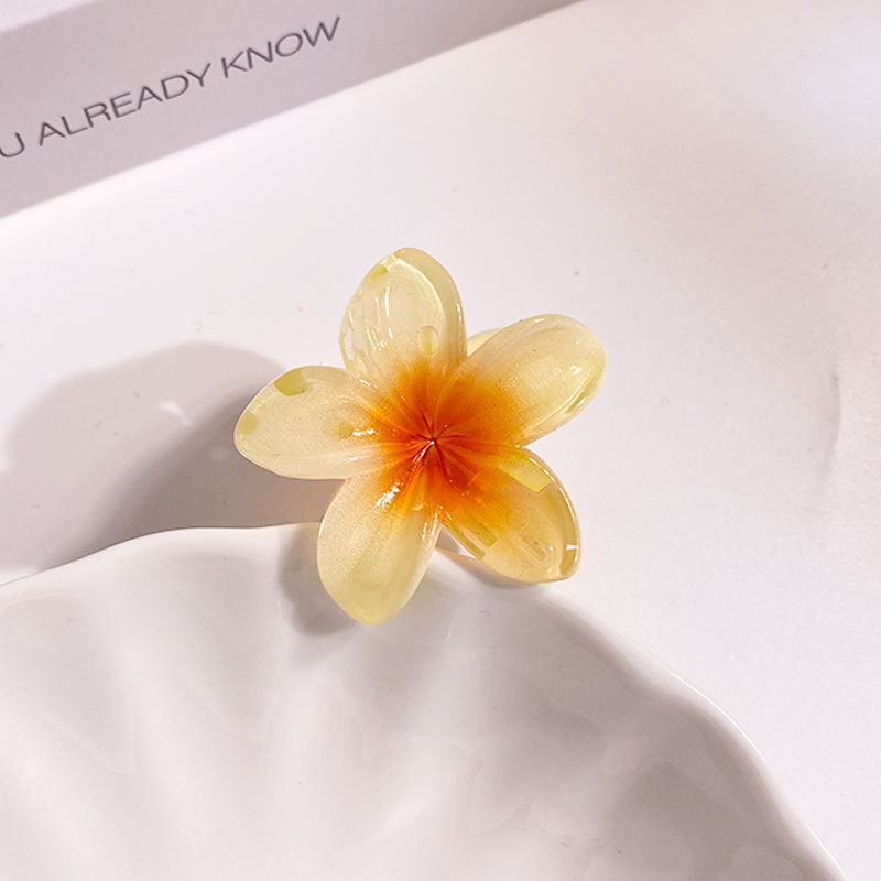 Mini small size 4cm Egg Flower Hairpin Amazon Explosions Seaside Holiday Style Grab Clip Dopamine Gradient Color