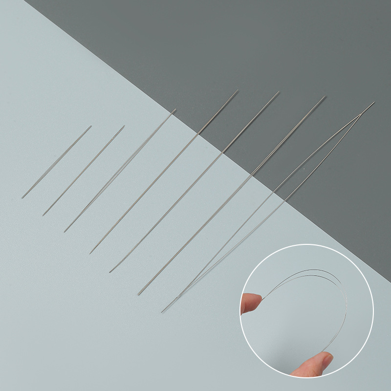 Factory direct middle opening needle beading needle handmade diy necklace threading beading needle big eye opening beading needle