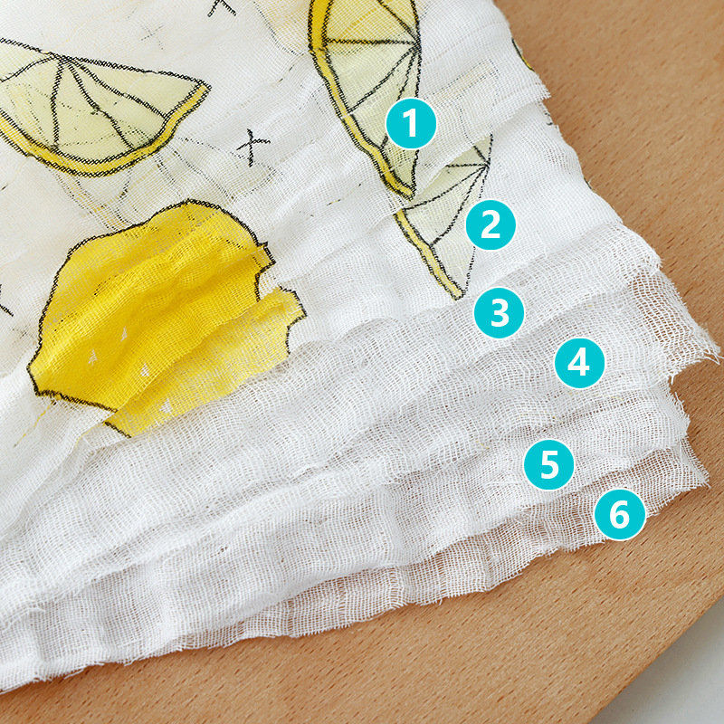 Small Towel Gauze Pure Cotton Class A Baby Baby Children's Special Wash Face Class A Cotton Six-Layer Cartoon Women's Cotton Yarn Towel