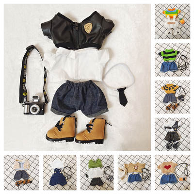 20cm Cotton Doll Clothing Accessories Collection Handdog Medium Clothes Sweater Suspender Pants Accessories Handmade Doll Clothes