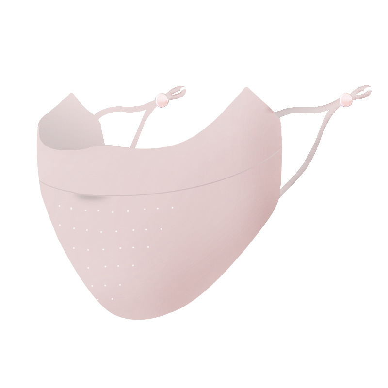 Summer Traceless Sunscreen Mask Women's Eye Corner Mesh Breathable Ice Silk Mask Outdoor UV Protection Sunshade Face Mask