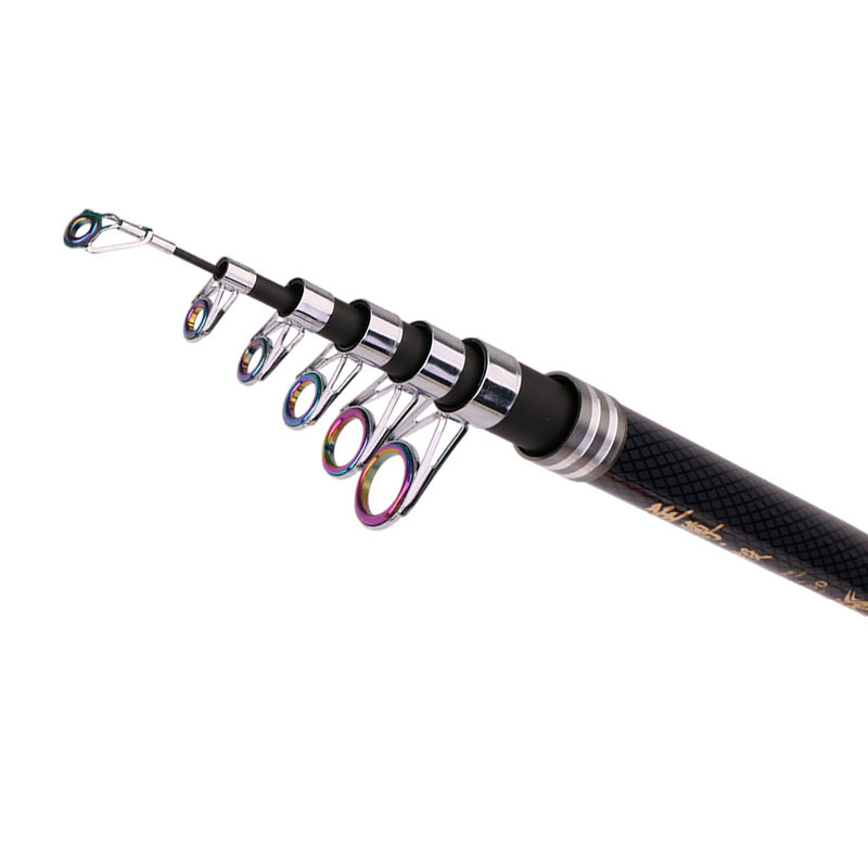 Super hard sea Rod long-range fishing rod throwing Rod 2.1-4.5 m mobile metal wheel seat fishing gear