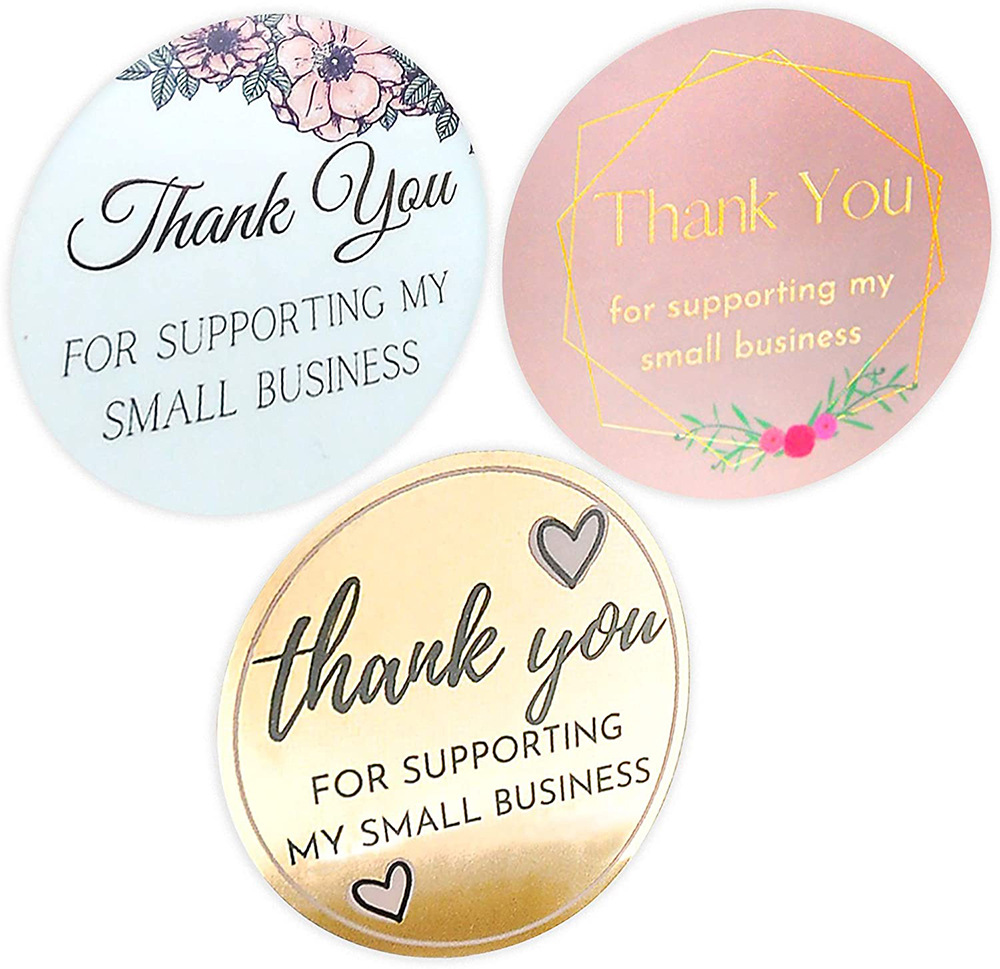 Wholesale roll Thank you seal sticker envelope decoration adhesive sticker label