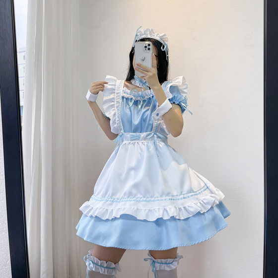 Miracle warm travel around the world red wine sweetheart Maid costume lolita cute maid costume cosplay hand game