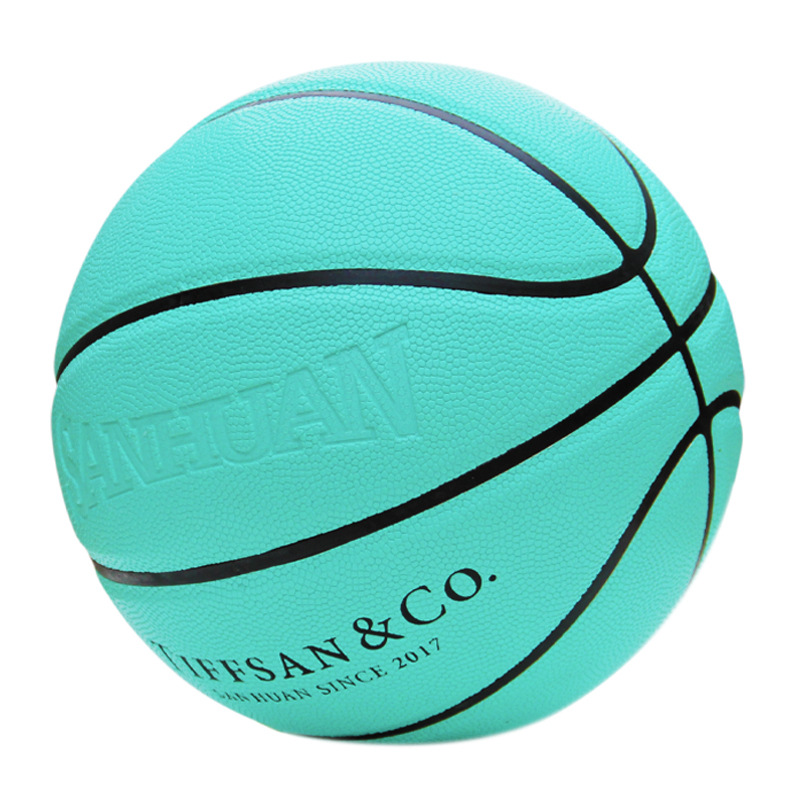Sanhuan New Pink Girl No. 4567 basketball indoor and outdoor competition training lettering moisture absorption PU basketball wholesale