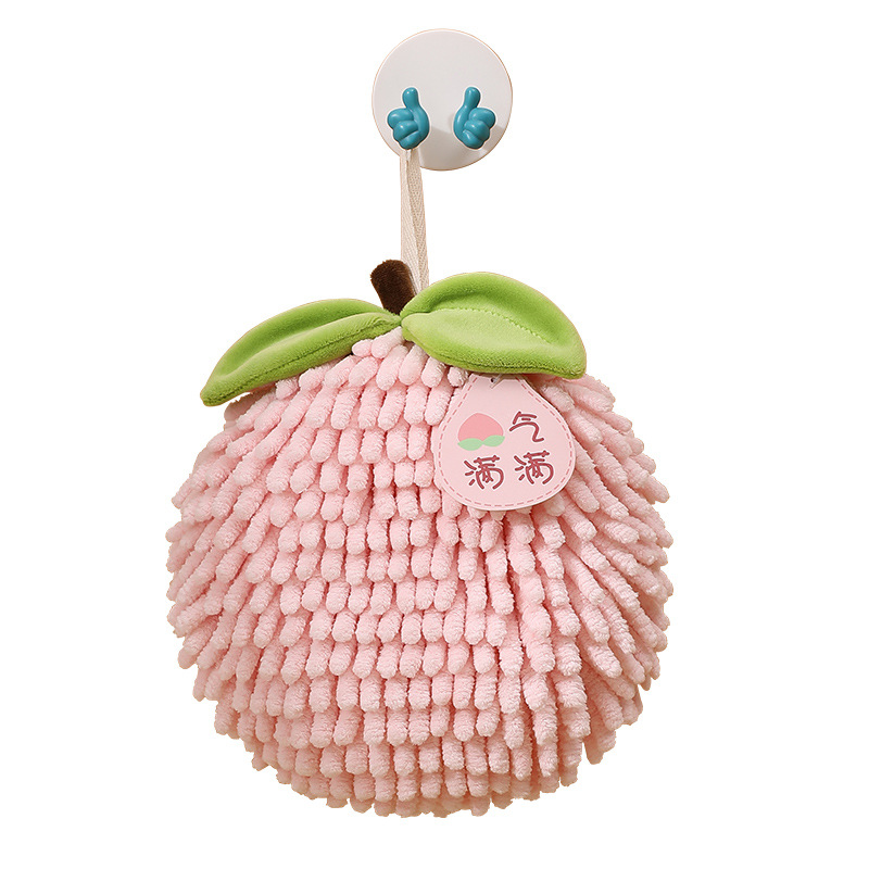 Festive creative fruit meaning chenille hand towel hanging absorbent quick-drying thickened hand towel handkerchief