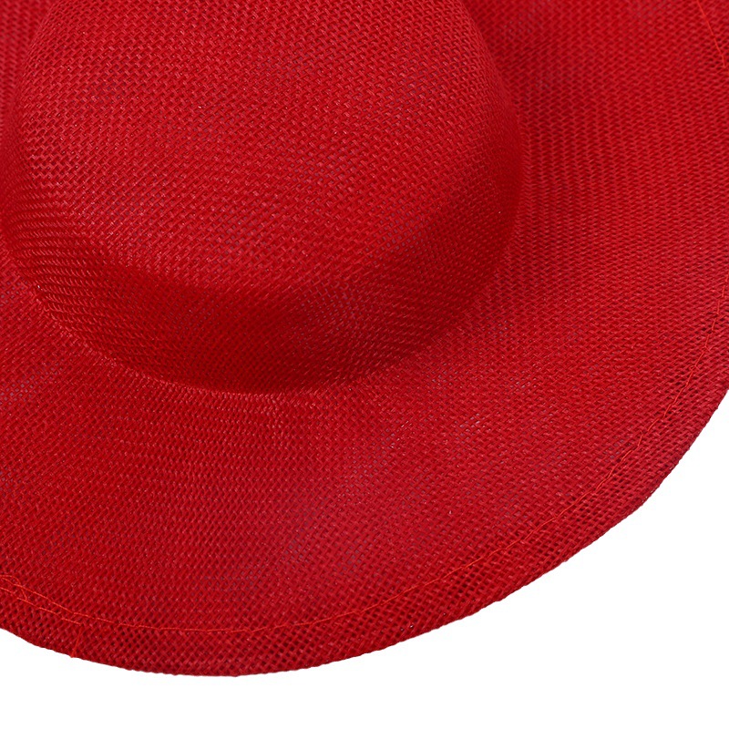 British Style Bride Headwear Party Small Top Hat Children's Imitation Hemp Hat Bottom lolita Tea Party Small Hat Embryo