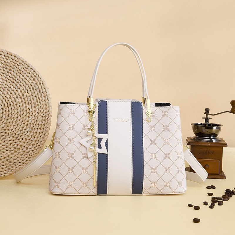 Bags Wholesale Women's 2023 New Style Atmospheric Middle-aged Mother Bag Shoulder Crossbody Printed Large Capacity Women's Handbag