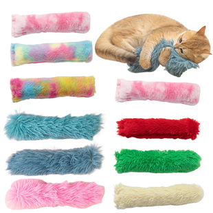 Cross-border manufacturers wholesale plush pillow containing catnip cat bite accompany cat toys pet supplies