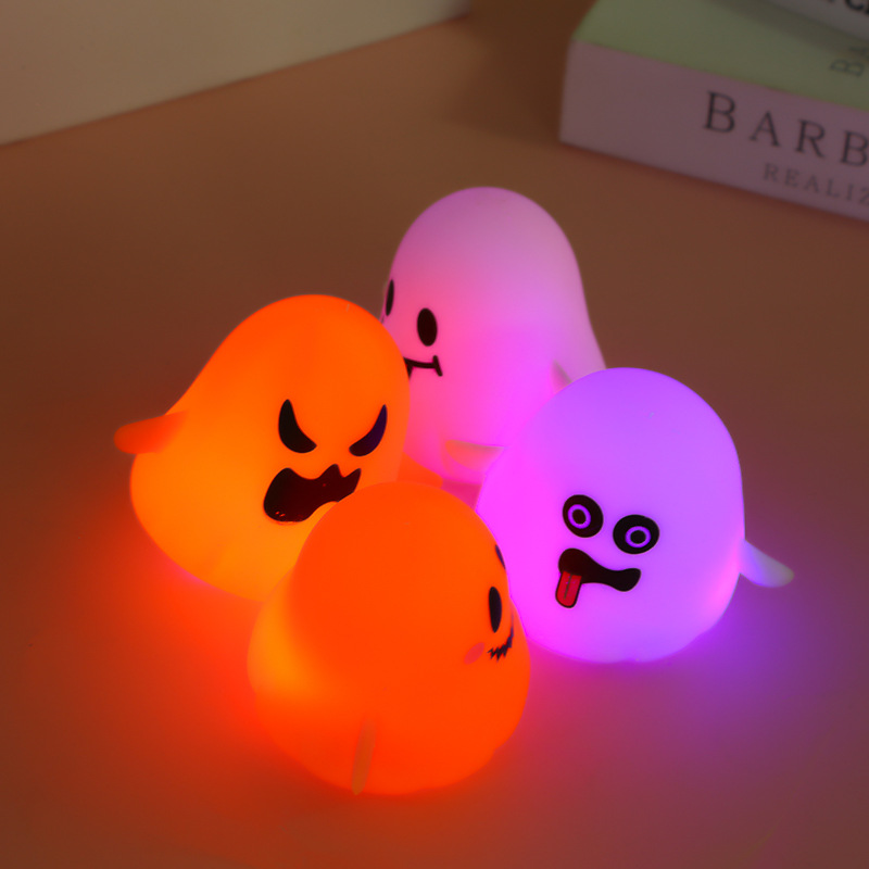 New Cute Decompression Toy Halloween Ghost Luminous Decompression Slow Rebound Toy Creative Modeling Pinch Music