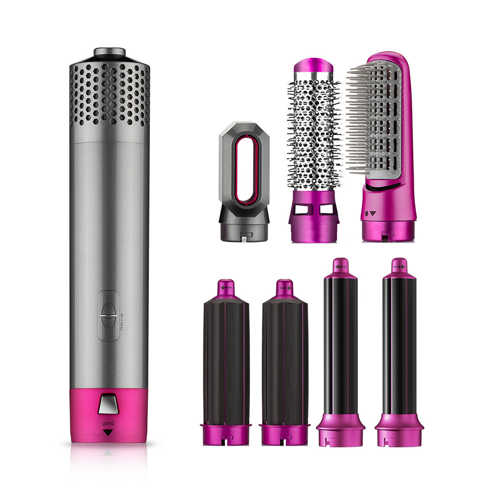 New cross-border 7-in -1 multi-functional hot air comb wet and dry dual-purpose hair straightener curling hair straight curling hair care hair dryer