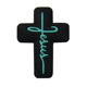 E# black frame with green characters