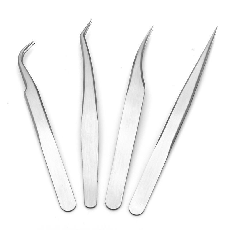 Eyelash Tweezers Thickened Tweezers Dolphin Clip suit Golden Feather Clip Precision Grafting False Eyelash Tools Eyelash Tweezers